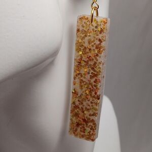 Handcrafted Glittering Gold Earrings